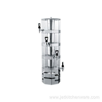 Stainless Steel Stacked Octagonal Juice Dispenser